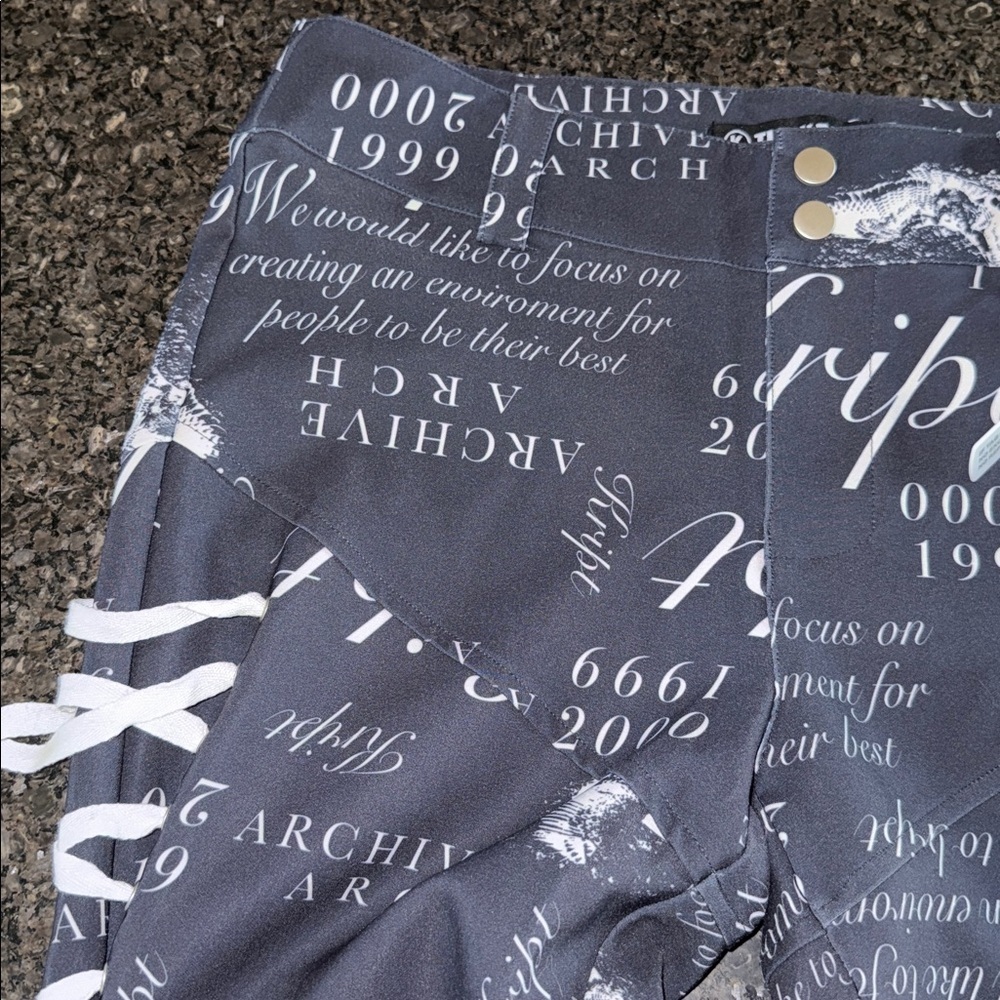 Nwt The Kript Washi Printed Laced Flare Pants — image 6 of 8